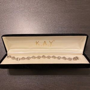 Diamond Heart Tennis Bracelet